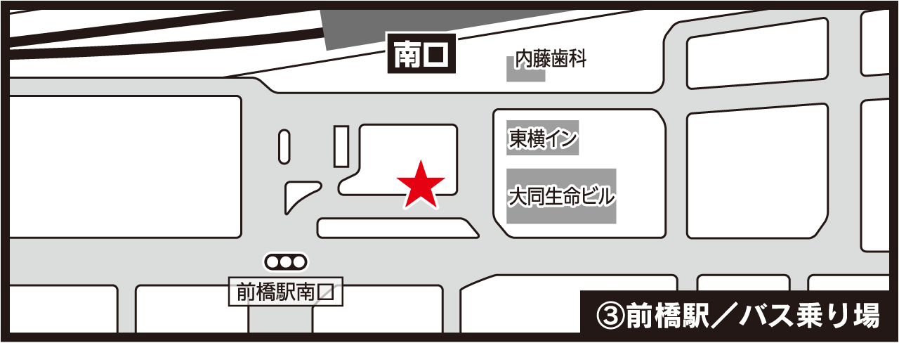 JR前橋駅バス乗り場