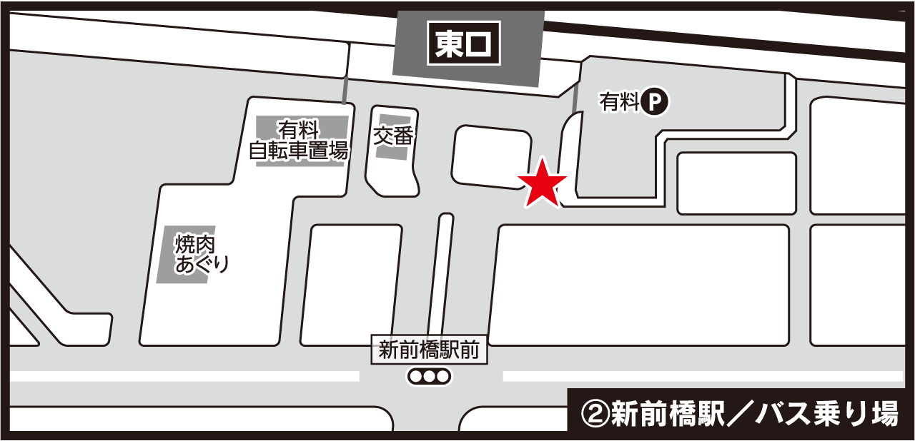 JR新前橋駅バス乗り場