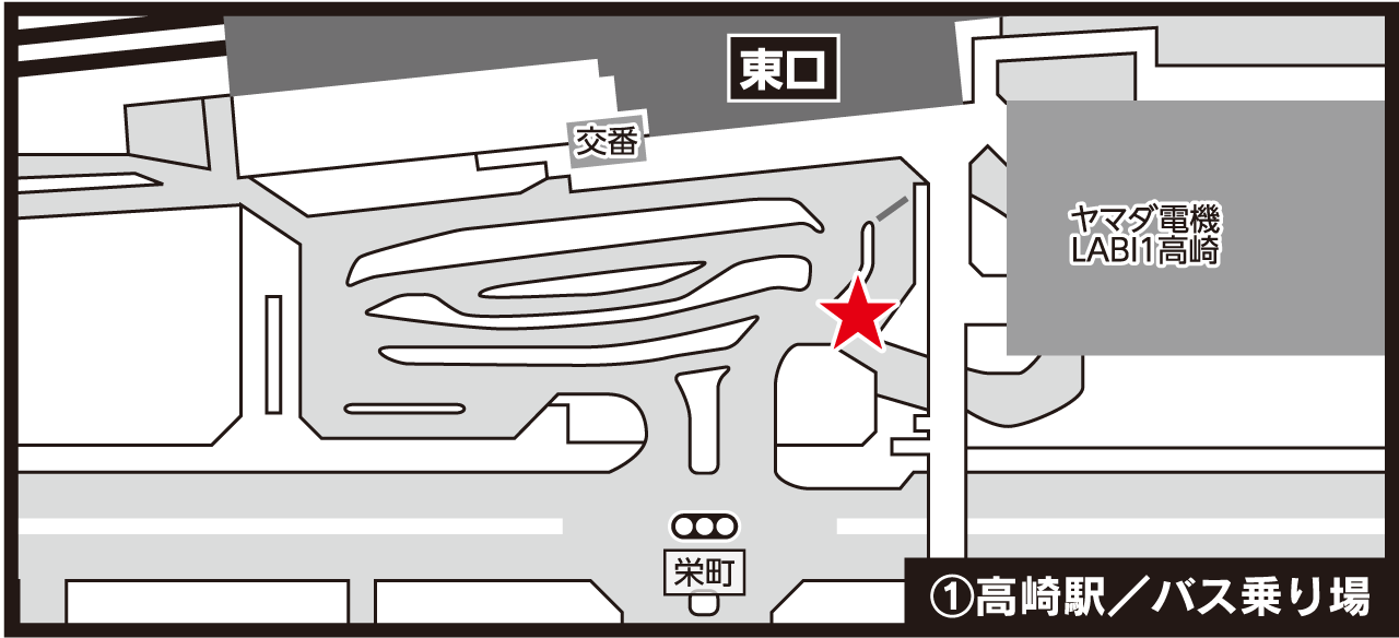 JR高崎駅バス乗り場